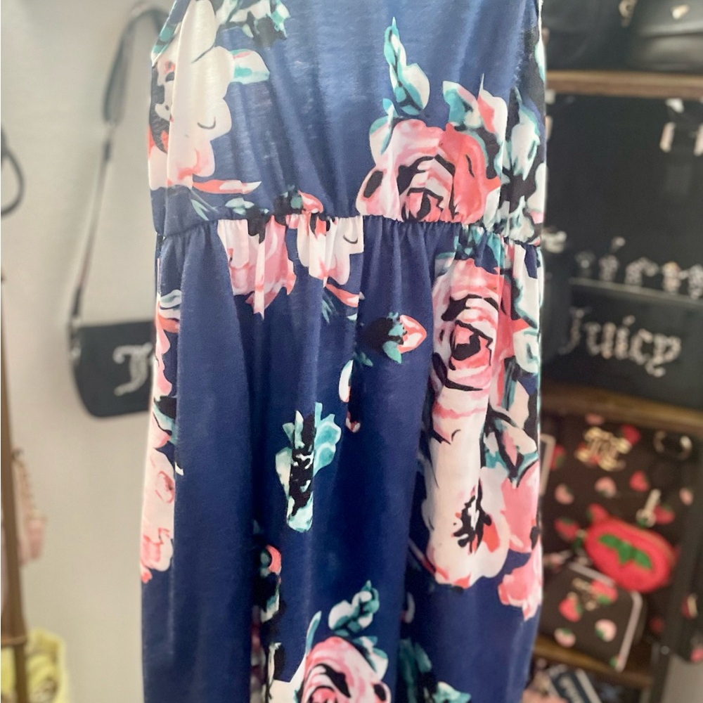 PatPat Blue Pink Sundress Sleeveless Casual - Picture 3 of 5